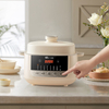 2.5L Multifuncional de estofado elétrico de porcelana blanca