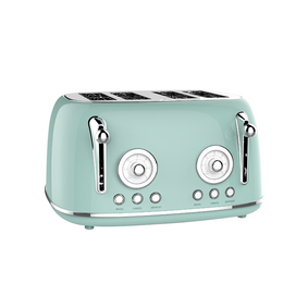 Tostadora de pan estilo retro para 4 rebanadas